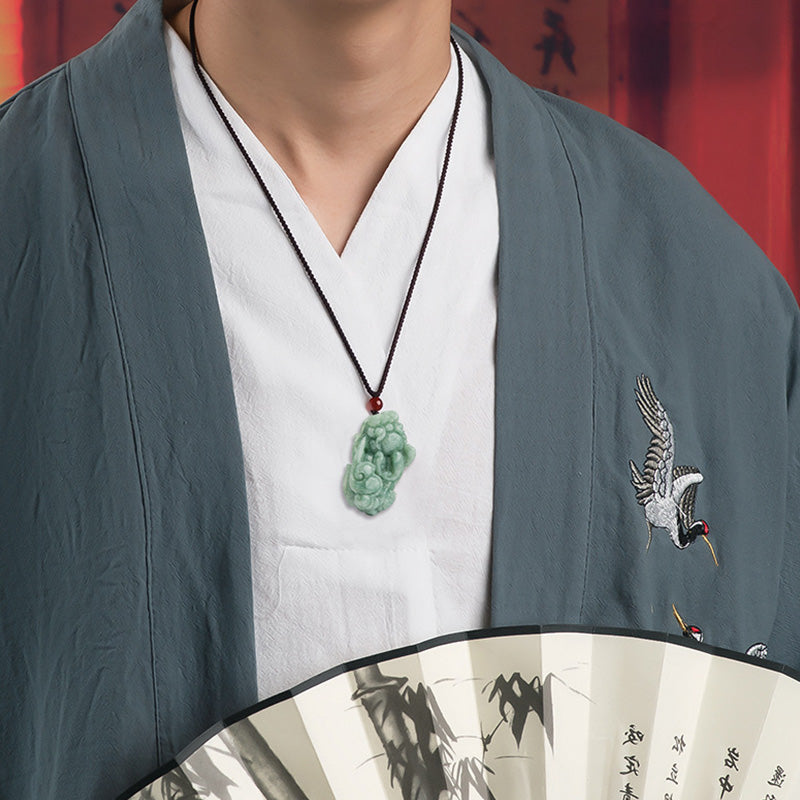 Jade PiXiu Wealth Luck Necklace | Prosperity Charm