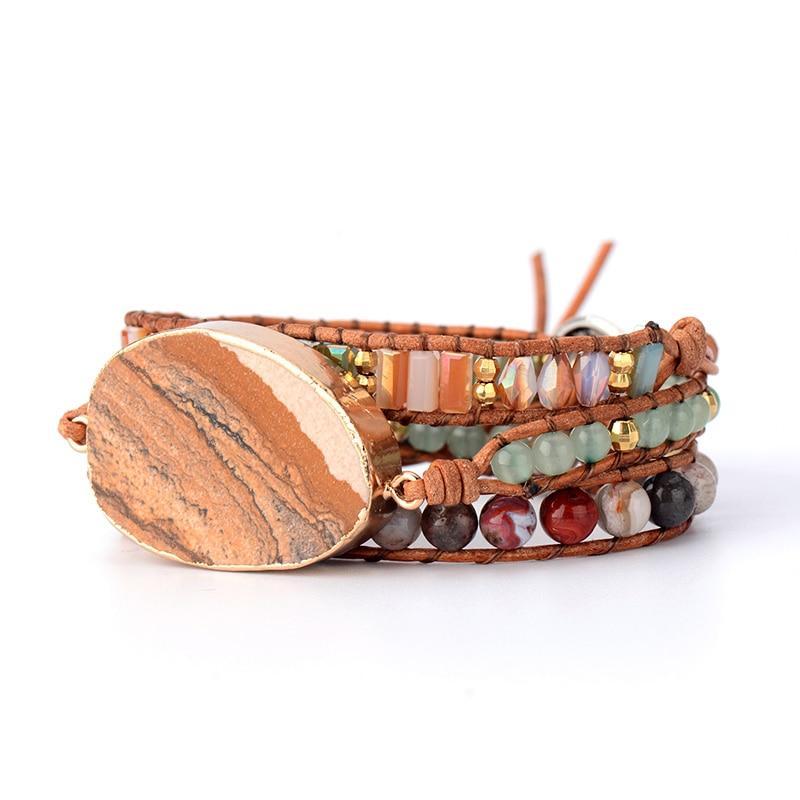 Earth Jasper Bracelet for Grounding and Balance