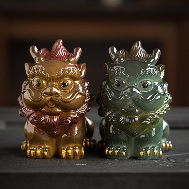 Color Changing PiXiu Resin Tea Pet | Zen Home Decor