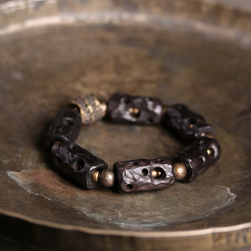Ebony Wood Calm Bracelet for Grounding and Peace 14-17.5cm