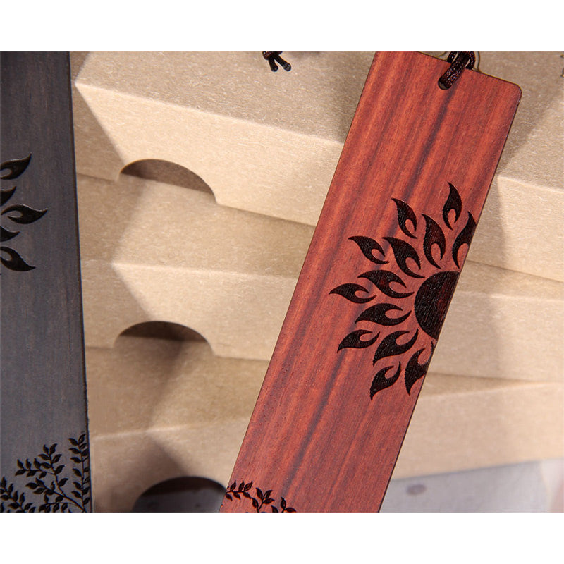 Ebony Wood Sun Tree Bookmark for Spiritual Growth