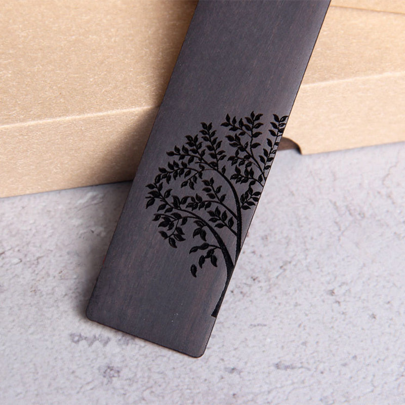 Ebony Wood Sun Tree Bookmark for Spiritual Growth