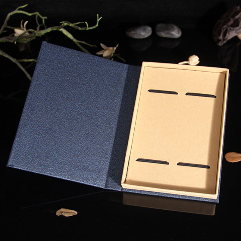 Ebony Wood Zen Bookmark with Red Sandalwood Gift Box