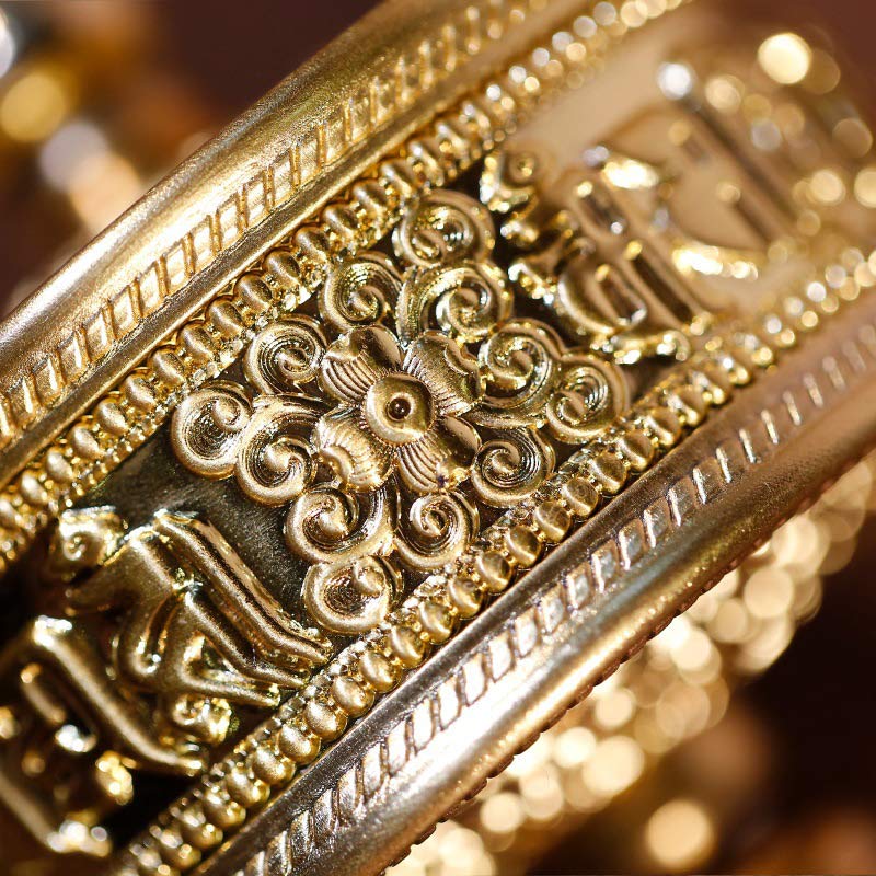 Sandalwood Prayer Wheel with Om Mani Padme Hum Mantra | Healing Sounds