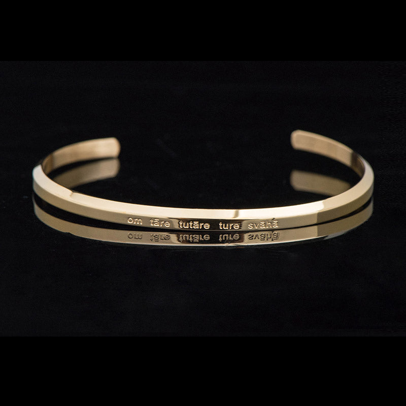 Six True Words Titanium Steel Om Mani Padme Hum Bracelet