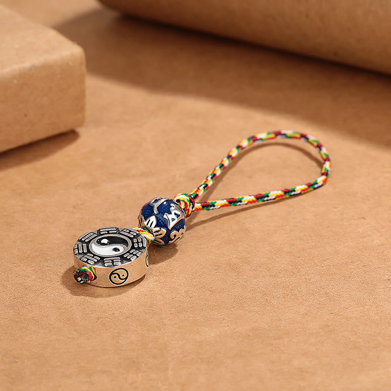 Copper Yin Yang Symbol Bagua Key Chain for Harmony & Balance