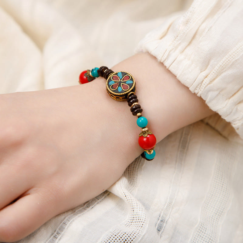 Turquoise Om Mani Padme Hum Protection Bracelet