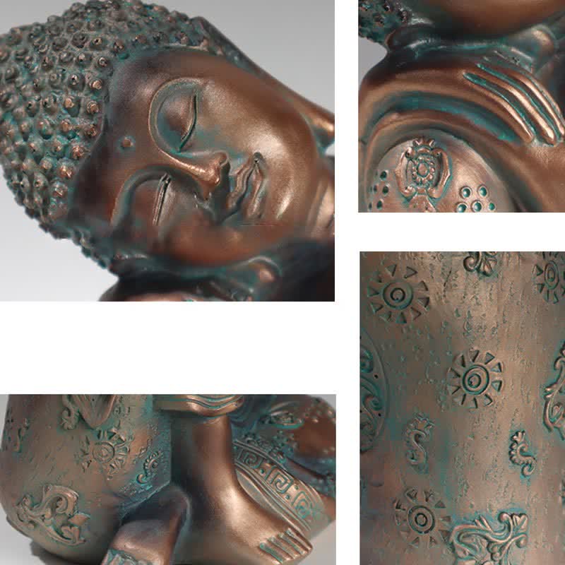 Tibetan Meditating Buddha Serenity Resin Statue