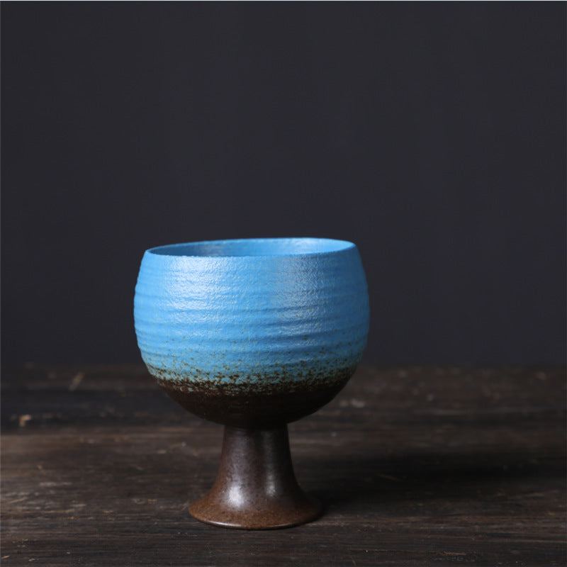 Ceramic Goblet Mug 170ml | Elegant Wine Style Tea Cup