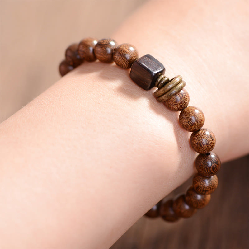 8mm Phoebe Zhennan Wood Spiritual Bracelet for Protection
