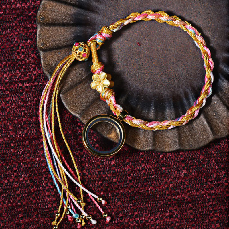 Tibetan Handmade Luck Double Wrap Colorful String Bracelet