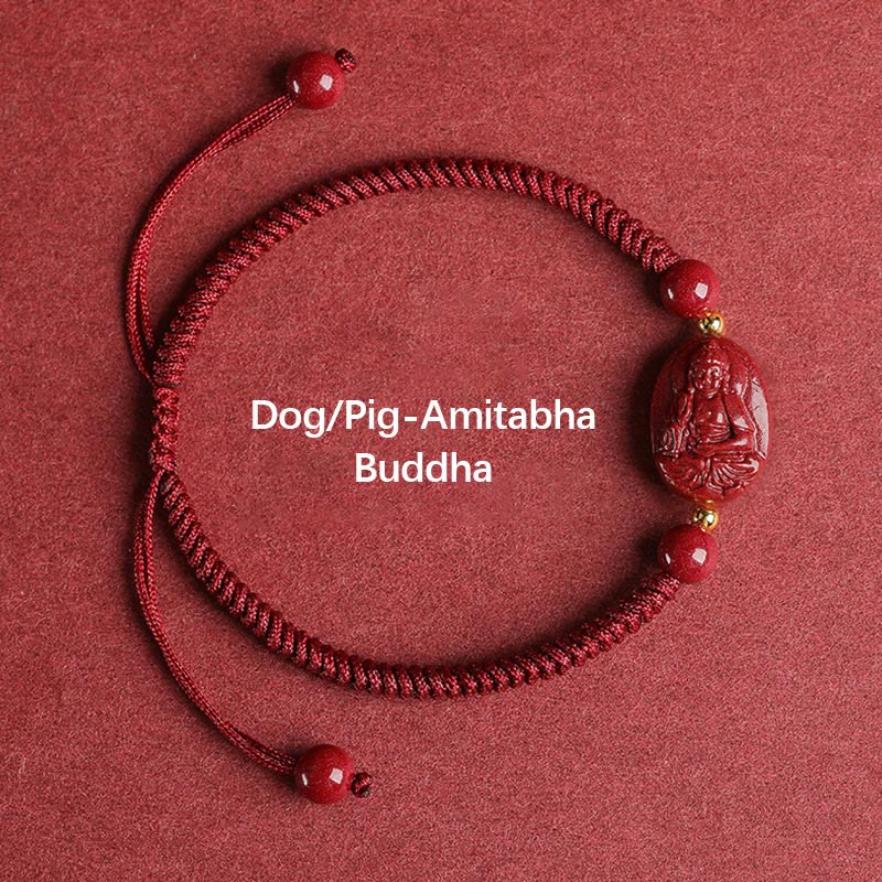 Chinese Zodiac Cinnabar Protection Bracelet Unisex