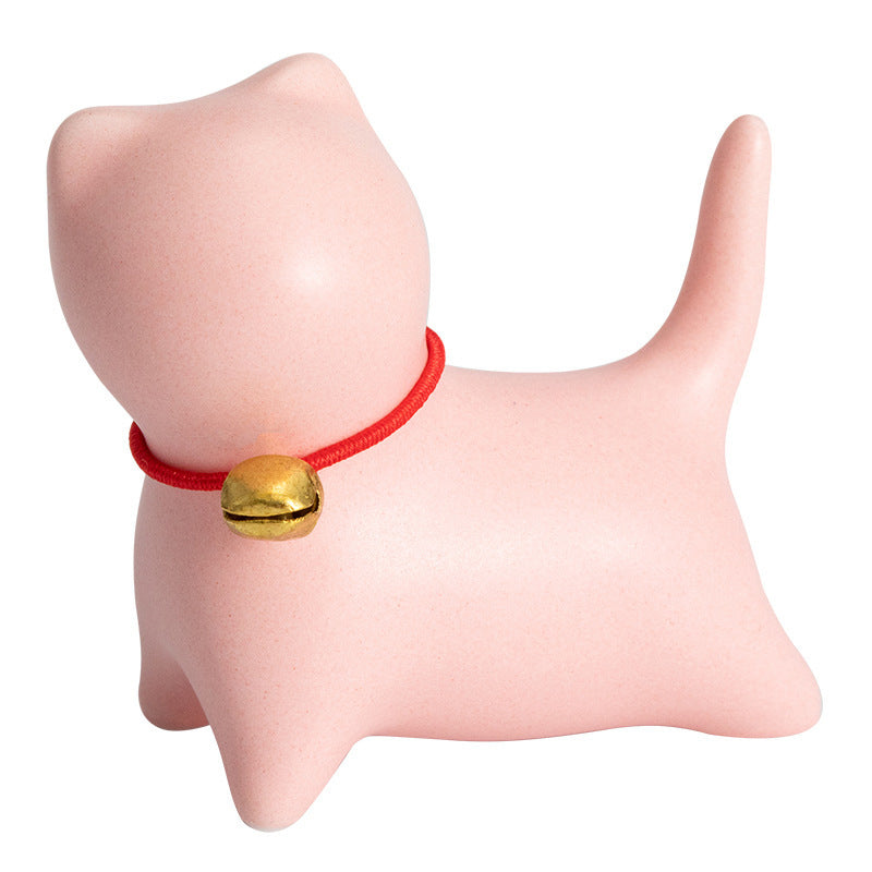 Mini Ceramic Cat Tea Pet | Sitting & Standing Figurine 5cm