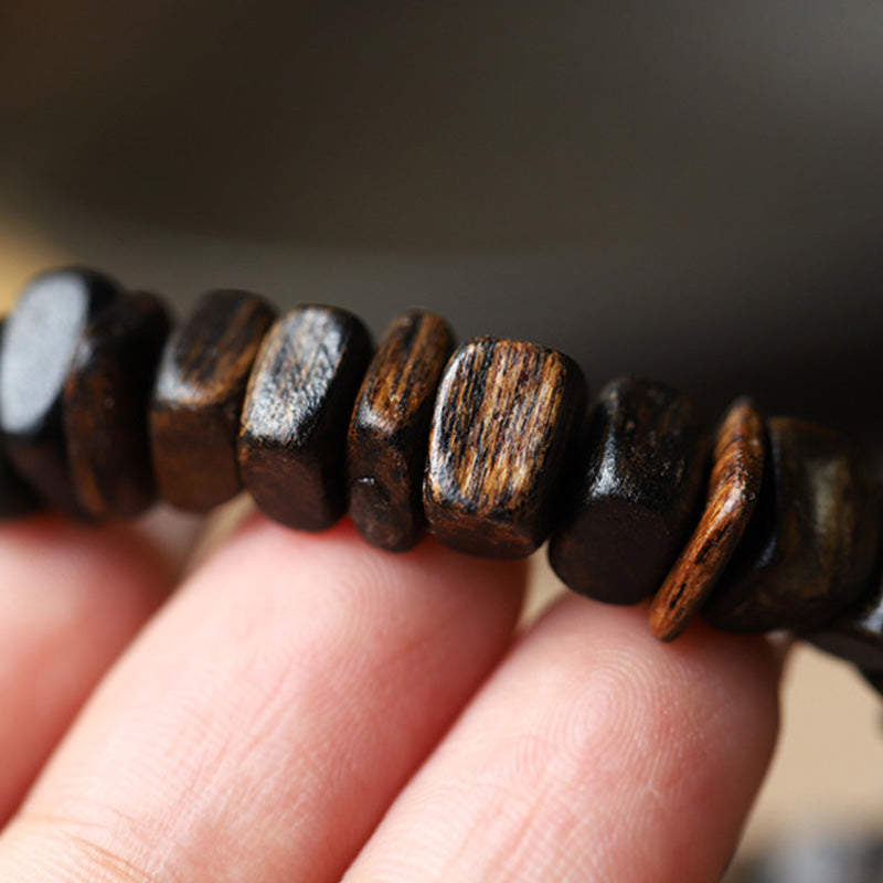 Agarwood Red Agate Balance Bracelet for Meditation & Peace