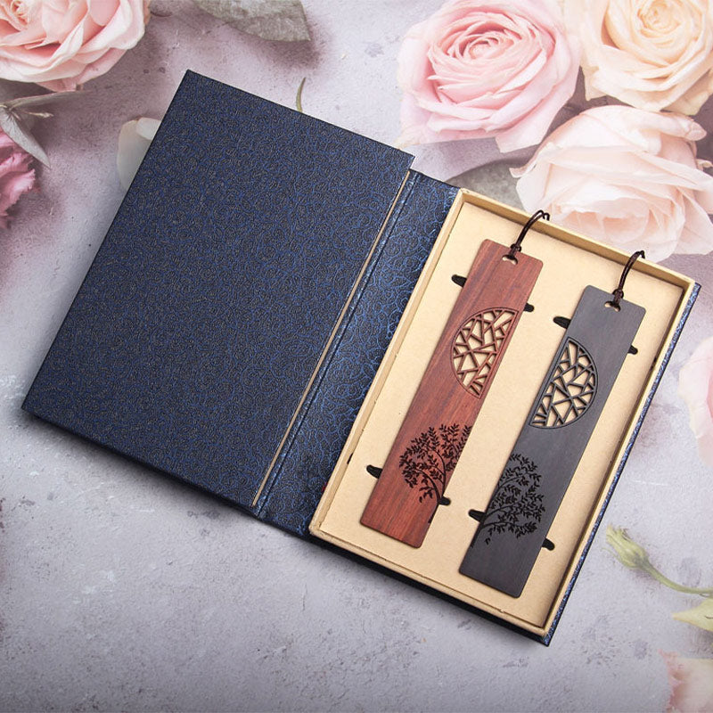The Tree of Life Ebony & Red Sandalwood Bookmarks