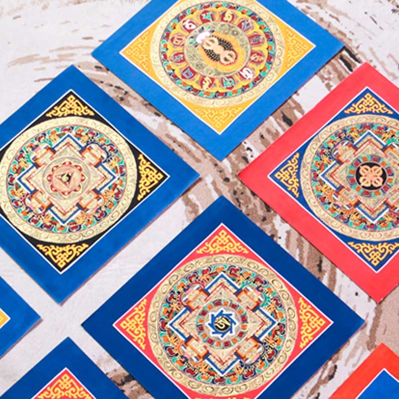 26cm Tibetan Handmade Thangka Painting | Meditation Blessing Art