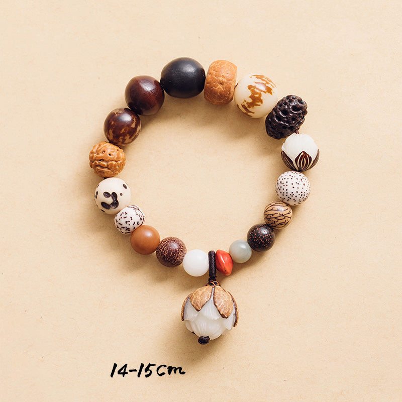 Bodhi Seed Lotus Wisdom Peace Bracelet for Spiritual Growth