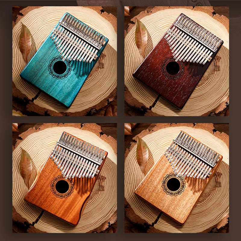 17 Keys Mahogany Wood Meditation Kalimba Thumb Piano