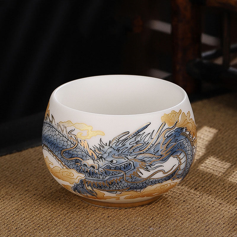Ceramic Zen Teacup 185ml for Mindful Kung Fu Tea Ceremony