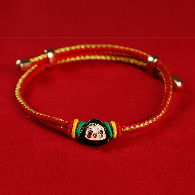 Colorful Rope Fu Character Luck Handmade Bracelet