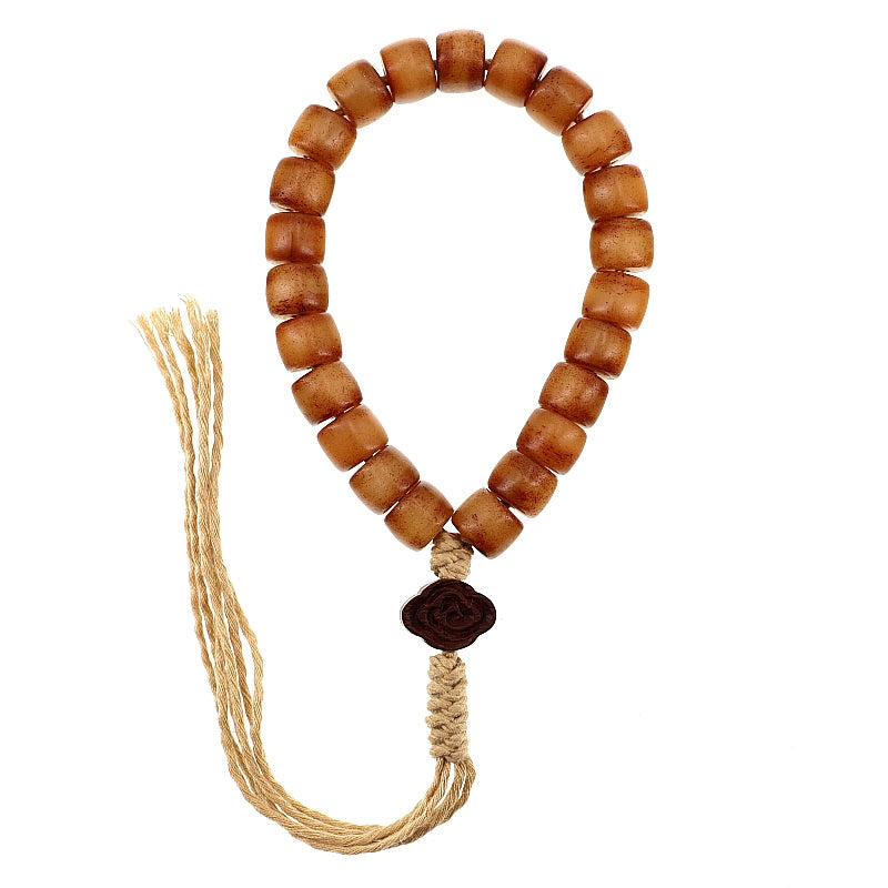 10mm Yak Bone Wrist Mala for Strength, Balance & Protection