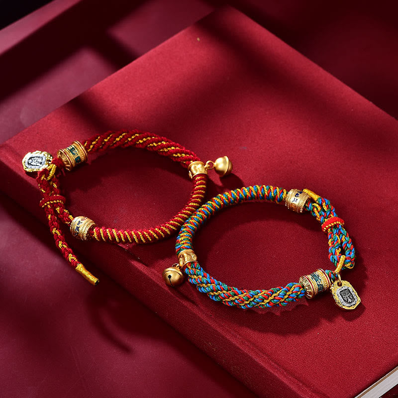 Om Mani Padme Hum Copper Zakiram Amulet Bracelet 14-16cm