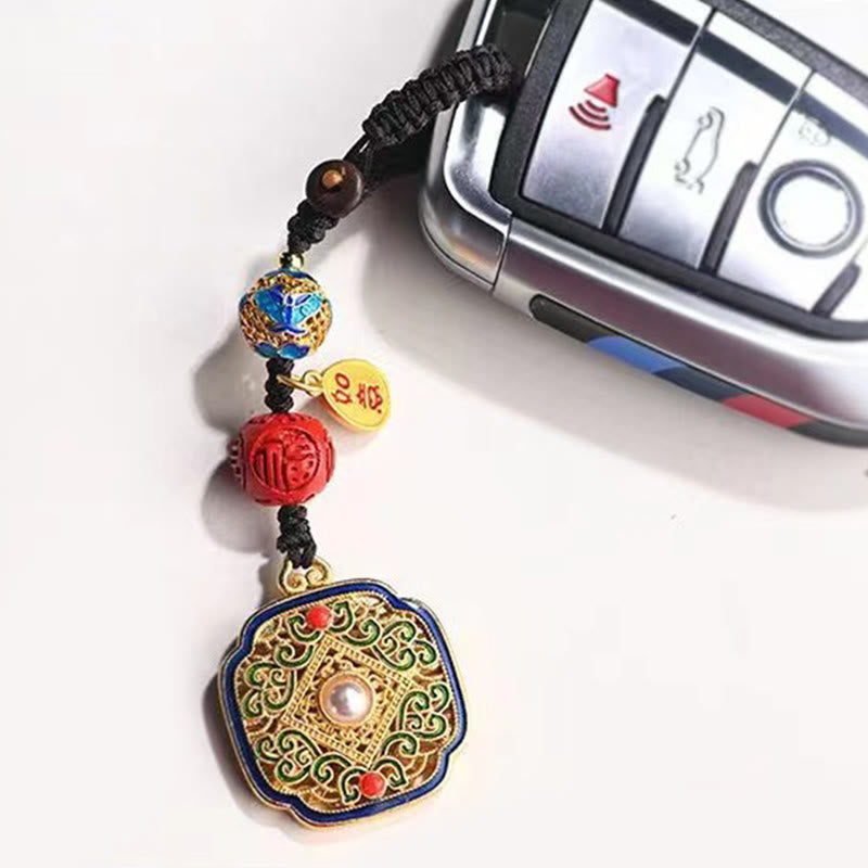 Blessing Fu Character Ruyi Charm Key Chain | Spiritual Jewelry