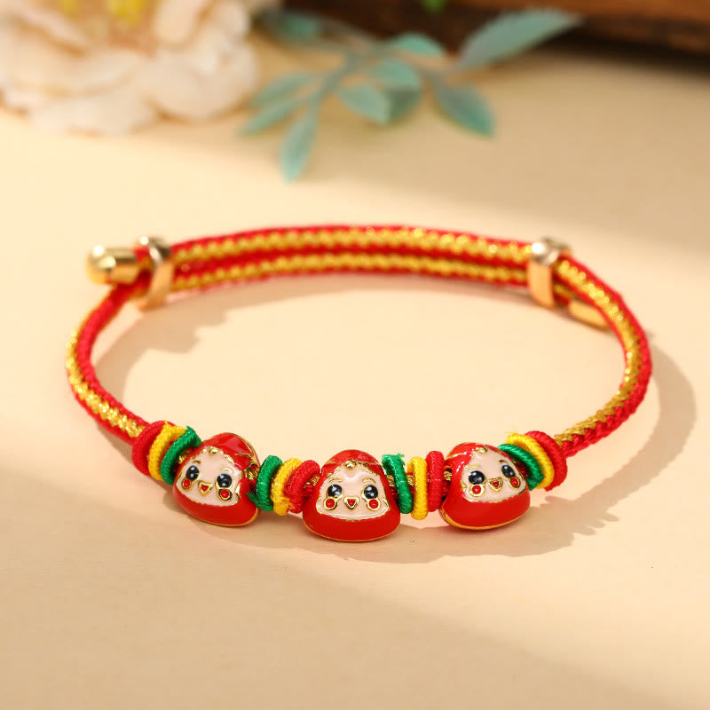 Colorful Rope Zongzi Pattern Luck Bracelet for Adults & Children