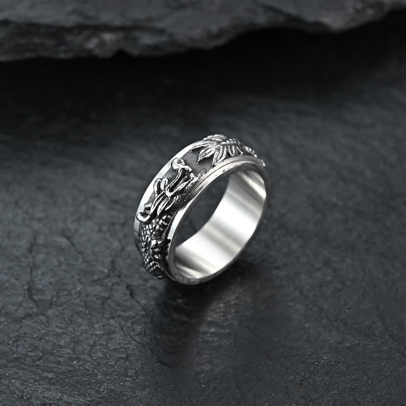 8mm Dragon Titanium Steel Stimulation Ring Unisex