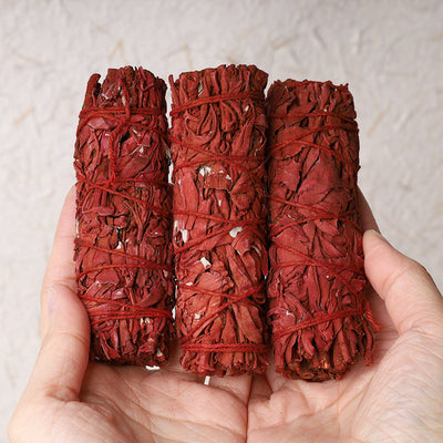 Dragon's Blood Sage Smudge Stick for Home Energy Cleansing