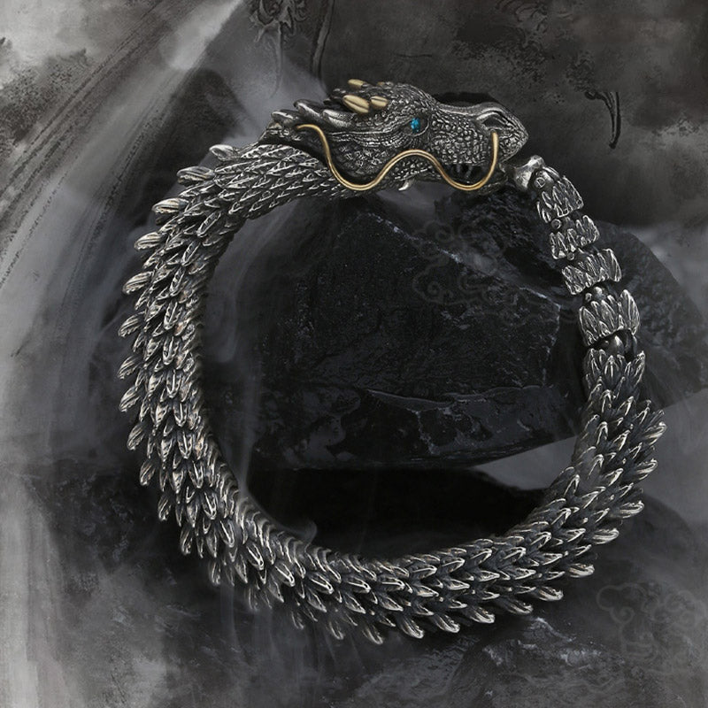 Nordic Dragon Handmade Luck And Protection Chain Bracelet