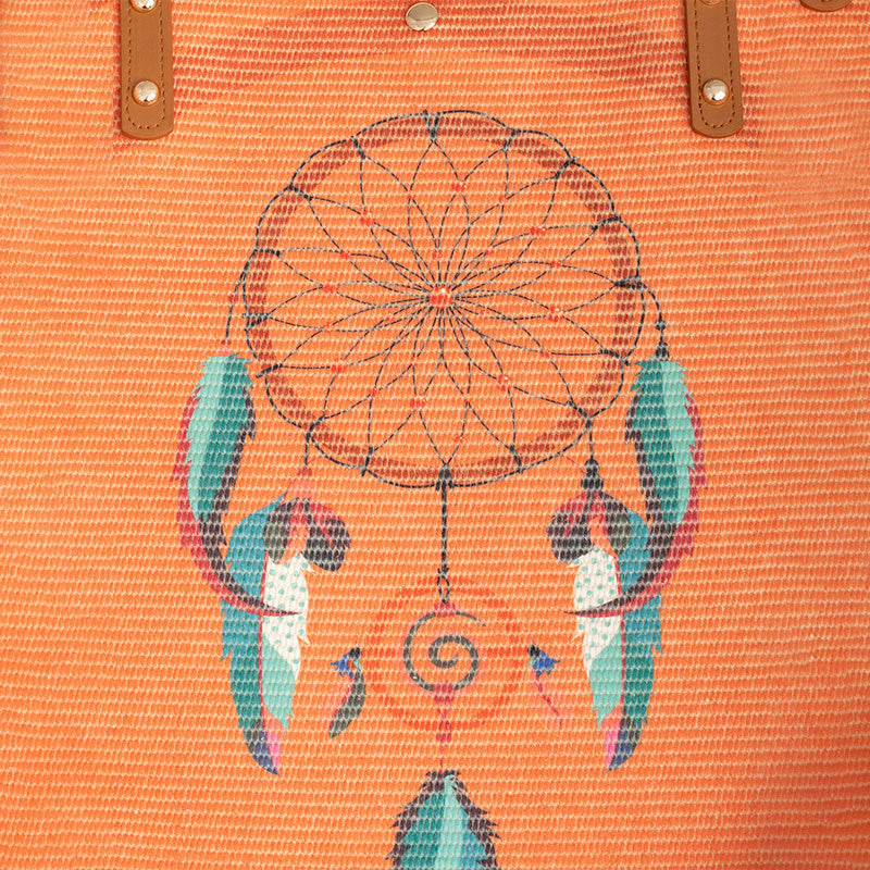 Large Capacity Dreamcatcher Mandala Canvas Tote Bag