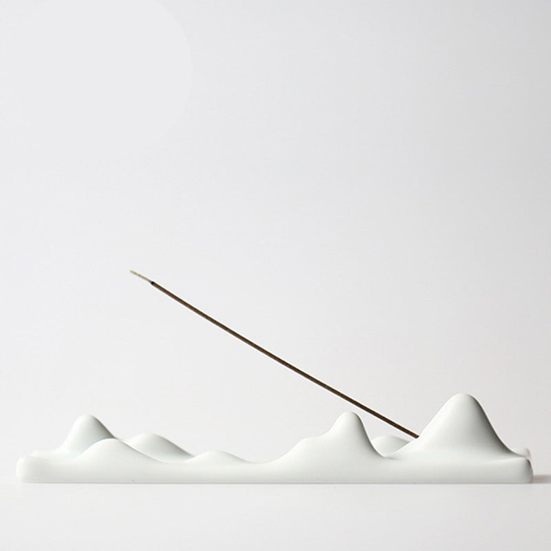 Mountain Cloud Ceramic Incense Holder for Meditation Balance