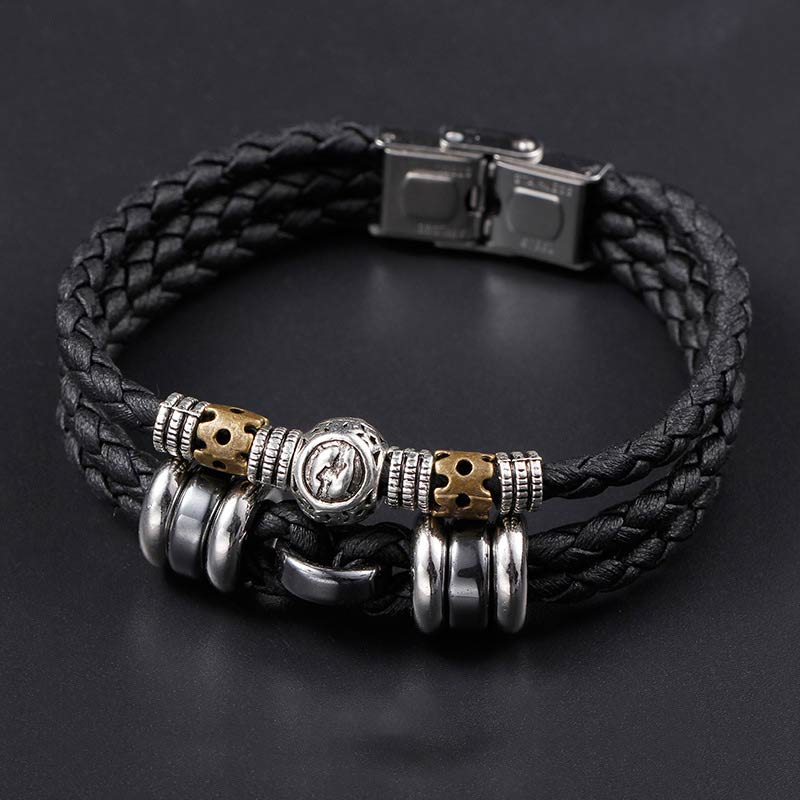 Hematite 12 Zodiac Constellations Protection Bracelet Unisex