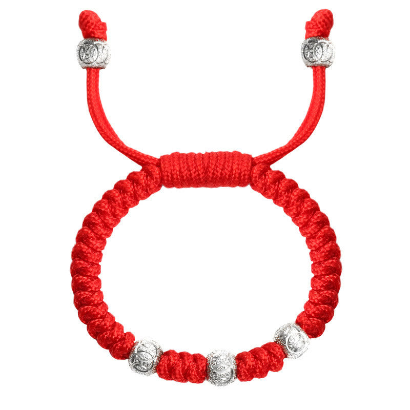 925 Sterling Silver Red String Bracelet Kids | Strength & Protection