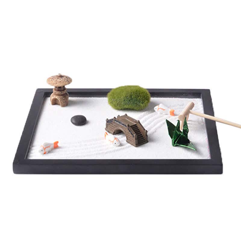 Koi Fish Zen Garden Decoration for Peaceful Meditation 21.5cm