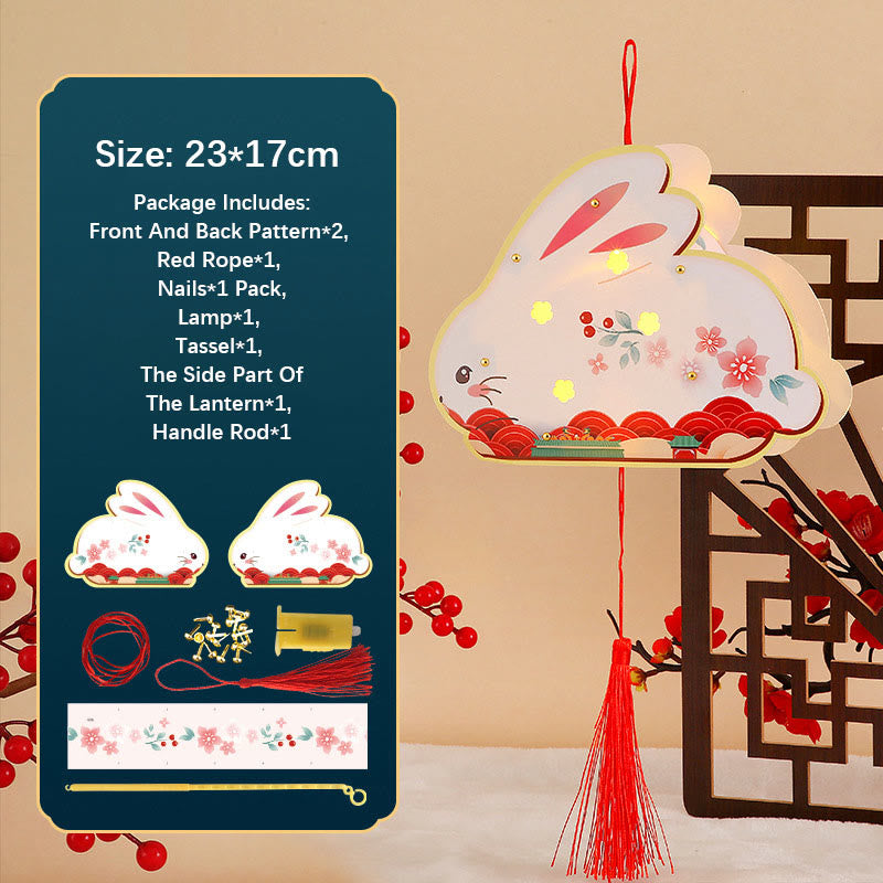 Good Luck Rabbit Paper Lantern | Zen Decor Accent