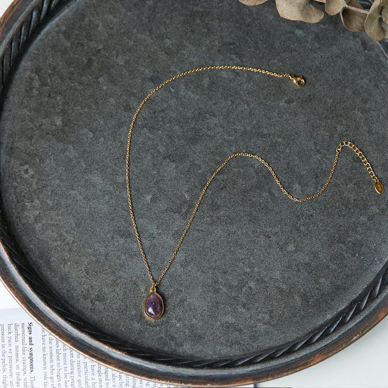 Natural Rose Quartz Necklace Pendant for Unconditional Love & Healing