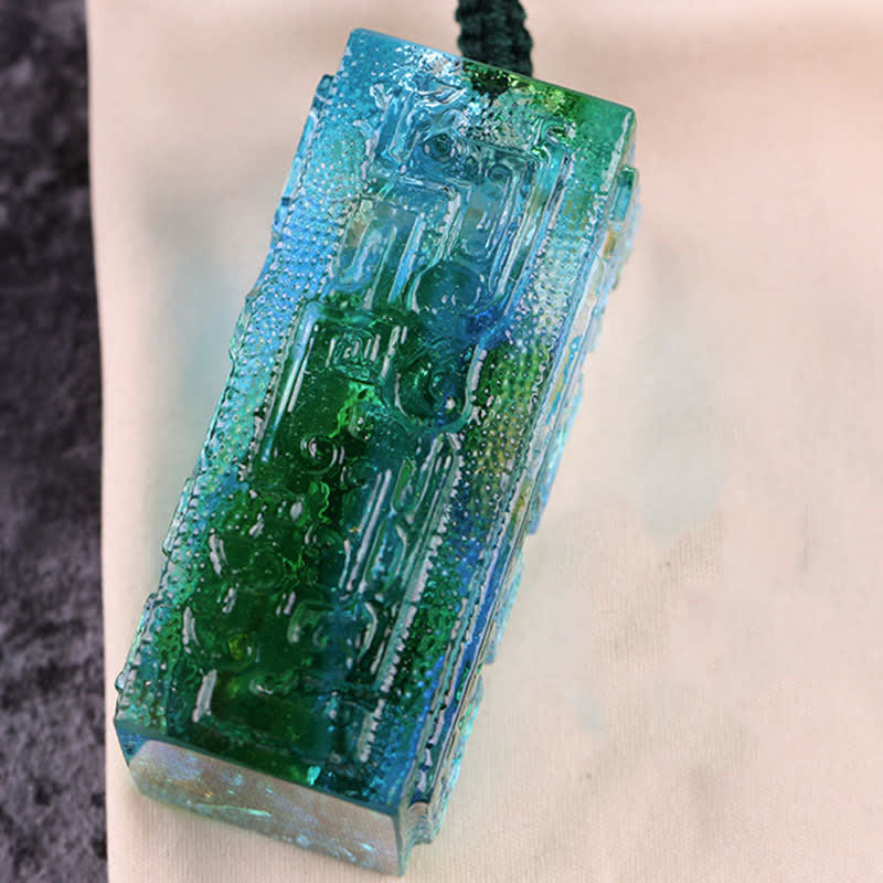 Liuli Feng Shui Crystal Art Piece for Zen Decor Balance