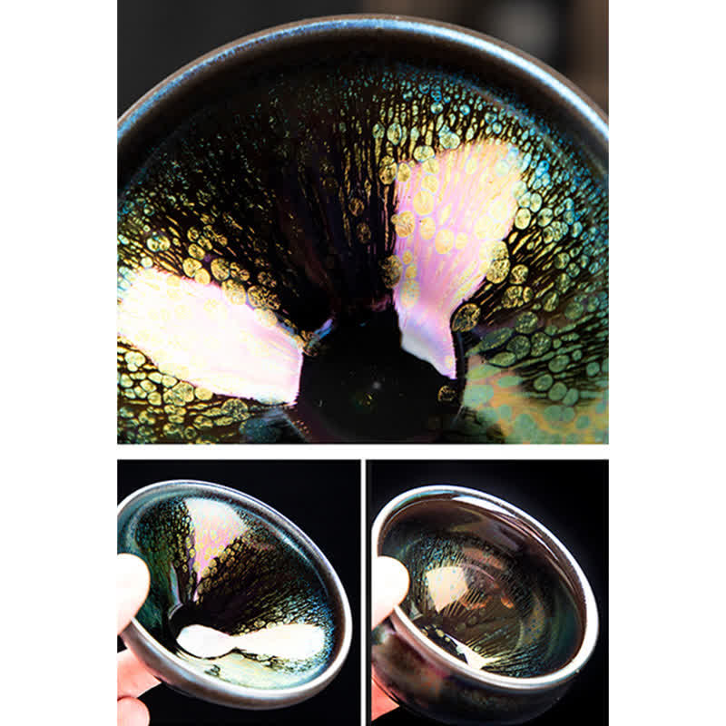 Vintage Ceramic Teacup 100ml Handmade Tableware