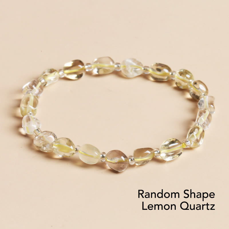 Natural Irregular Shape Crystal Bracelet for Meditation and Balance