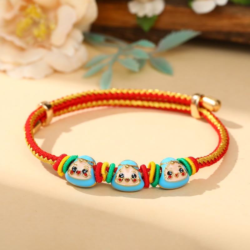 Colorful Rope Zongzi Pattern Luck Bracelet for Adults & Children