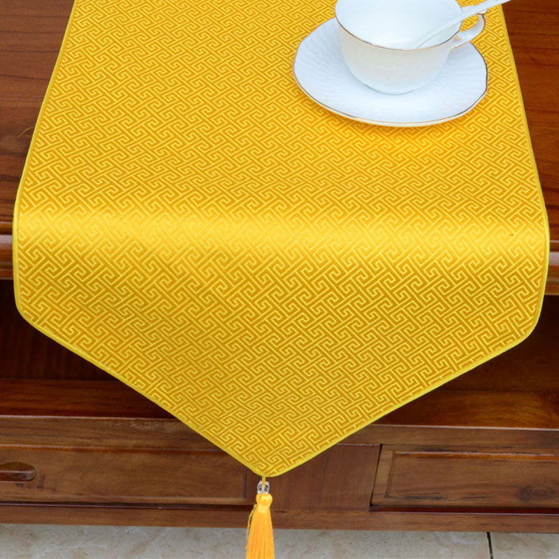 Tibetan Prayer Altar Table Runner with Dragon & Vajra