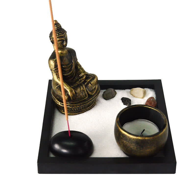 Buddha Symbol Zen Garden Decor | Meditation Calm Sanctuary