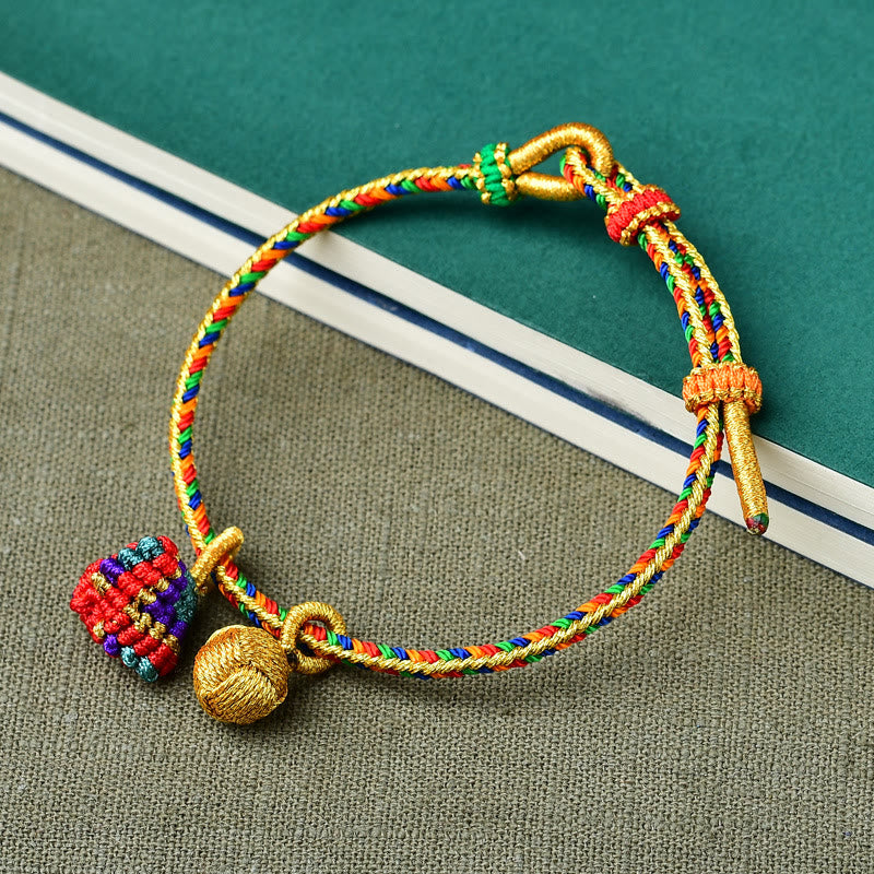 Unisex Colorful Red String Charm Bracelet for Luck & Protection