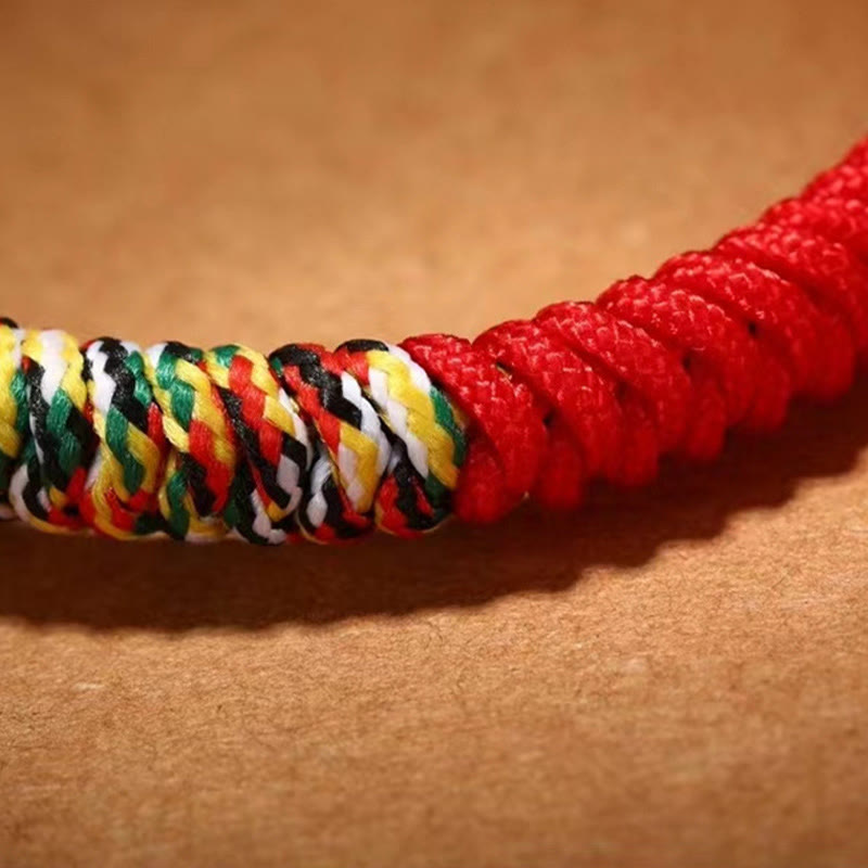 925 Sterling Silver Om Mani Padme Hum King Kong Knot Faith Bracelet