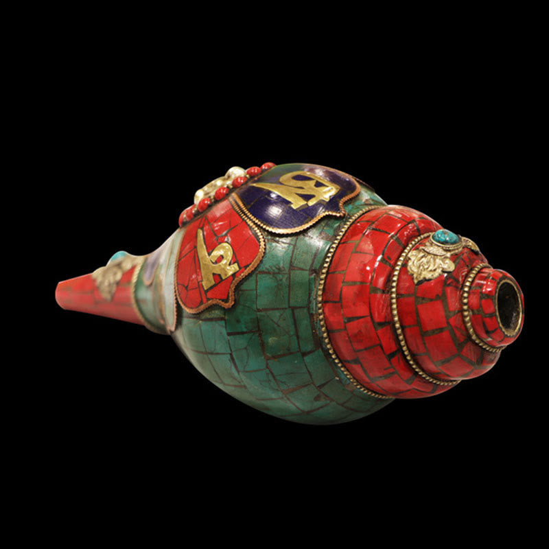 Tibetan Handmade Shankha Conch Shell 23cm | Zen Decor