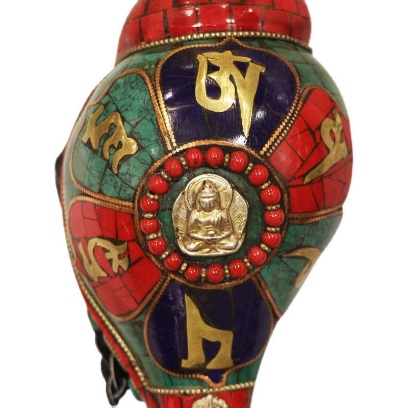 Tibetan Handmade Shankha Conch Shell 23cm | Zen Decor