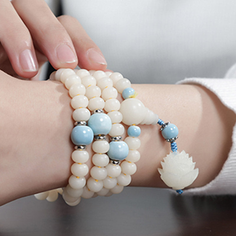Adjustable Bodhi Seed Bracelet for Wisdom and Meditation