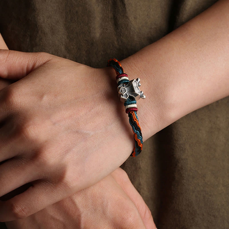 Unisex Chinese Zodiac Reincarnation Knot Bracelet | Sterling Silver